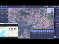 10 كم الكشف الحدود مكافحة الطائرات بدون طيار في الوقت الحقيقي البيانات مكافحة التشويش الاستقطاب الخطي